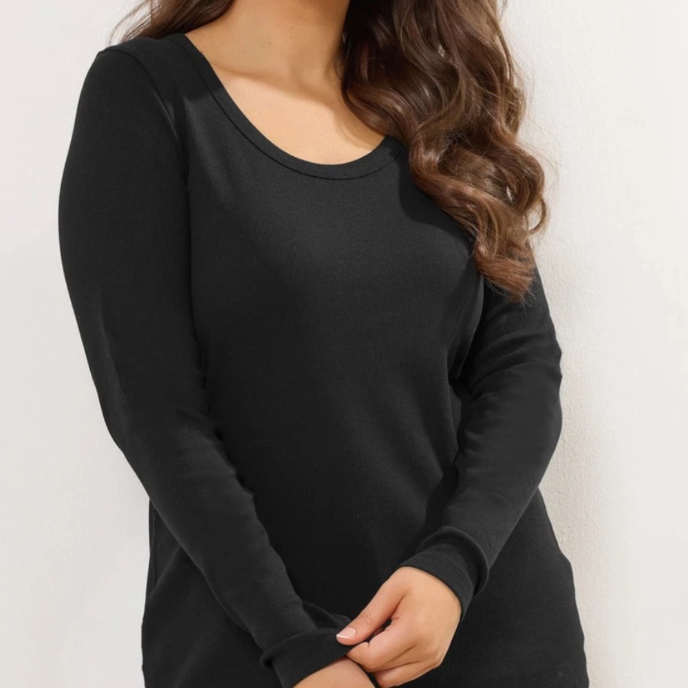 Smart Set Black Long Sleeve Blouse